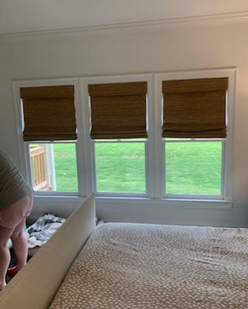 Infuse your home with style like these Kennesaw, GA homeowners. We recently installed these trendy Bamboo Shades in their bedroom, and they're a perfect fit! #BudgetBlindsKennesawAcworthDallas #BambooShades #NaturalShades #KennesawGA #FreeConsultation #WindowWednesday