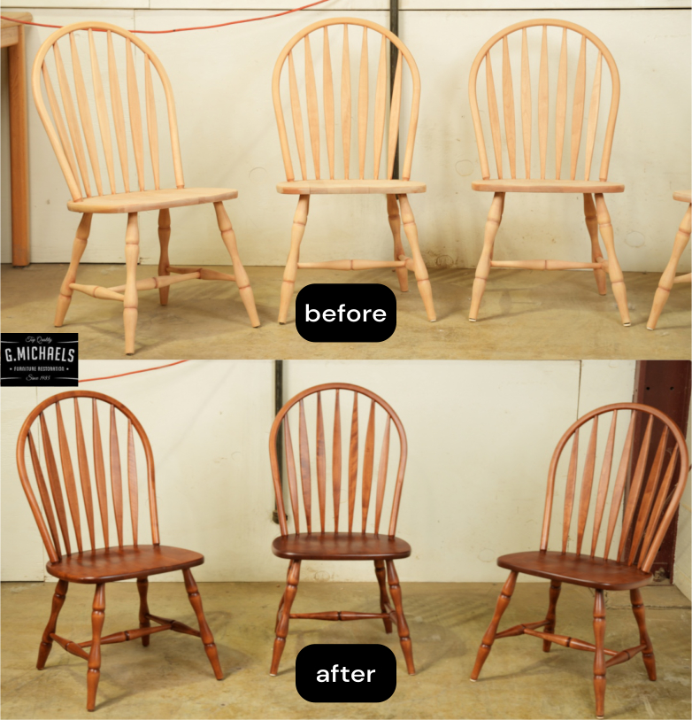 Windsor Chairs Restoration  in Fort Collins - Before and After