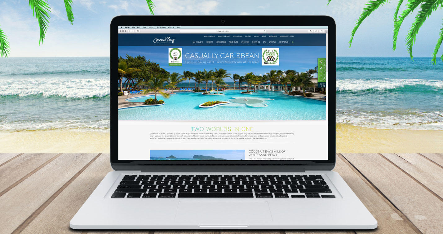 Coconut Bay website redesign Figment Design Miami (305)593-7488