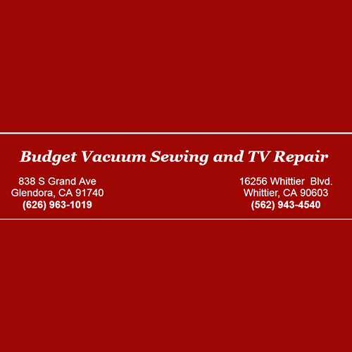 Budget Vacuum Sewing and TV Repair Logo