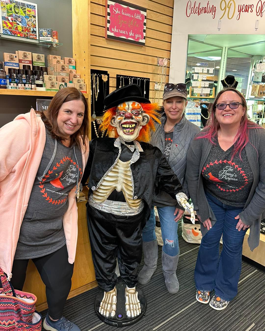 Just another average Saturday at Merle Norman Antioch! Hanging with Mr. Bones and some of our favori Merle Norman Cosmetics, Wigs and Boutique Antioch (224)788-8820