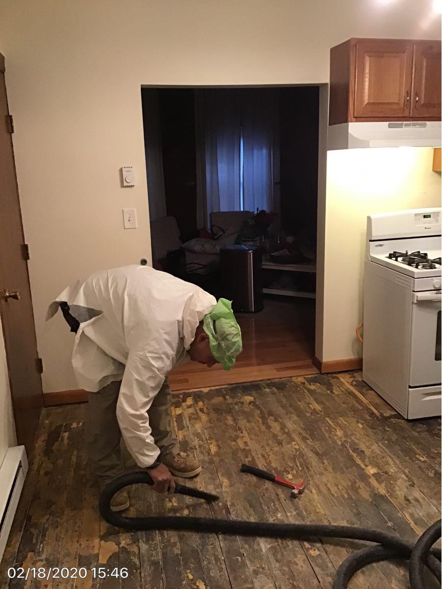We always try to save flooring if we can, but sometimes water damage is left to sit too long and makes the flooring irreplaceable.