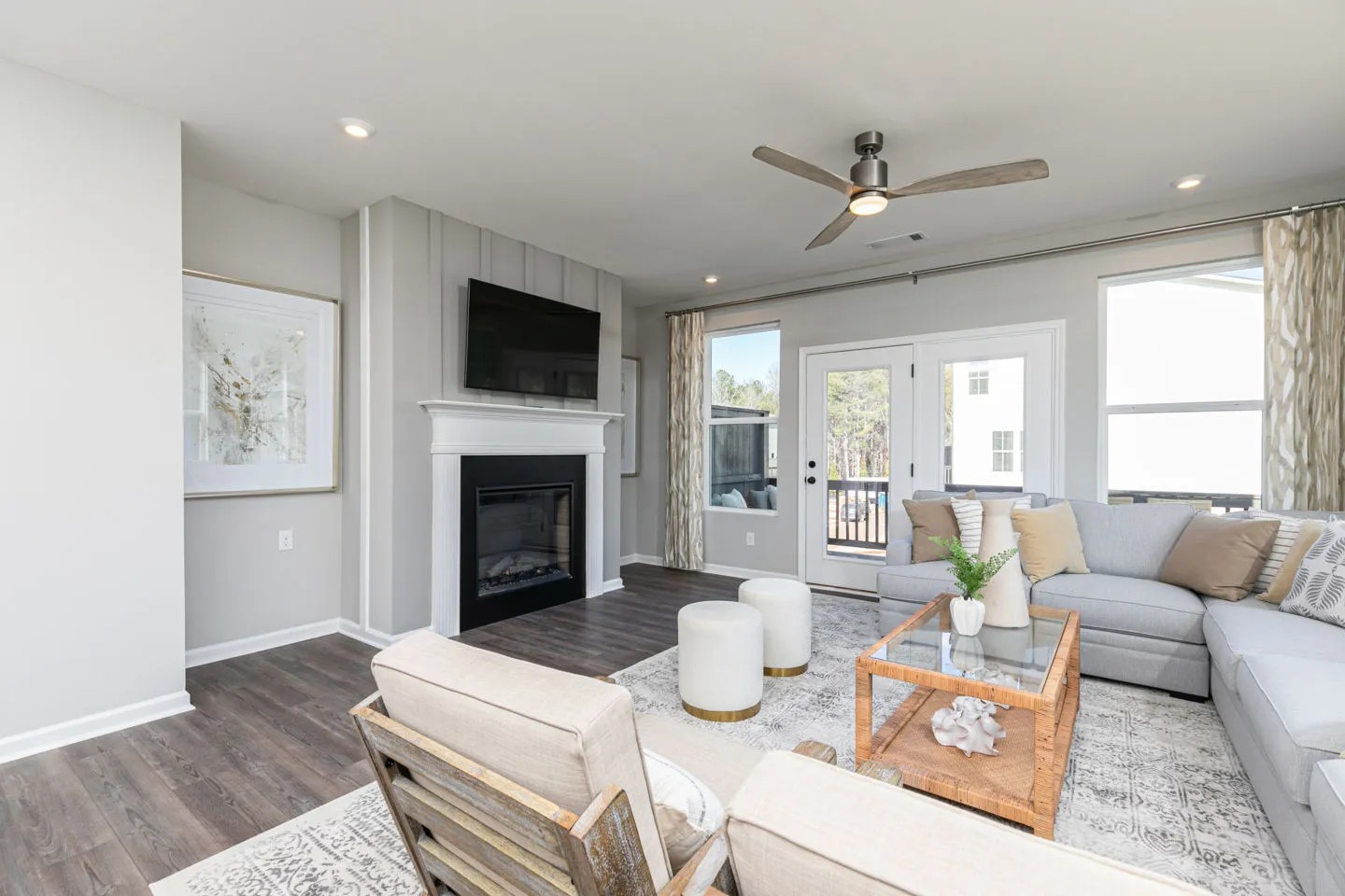 Spacious open main level floor plans at Croftside Townhomes by Stanley Martin Homes