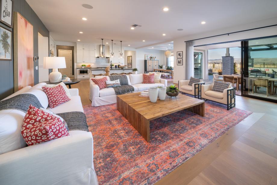 Remarkable living spaces with signature 10' ceiling height and 8' interior doors throughout