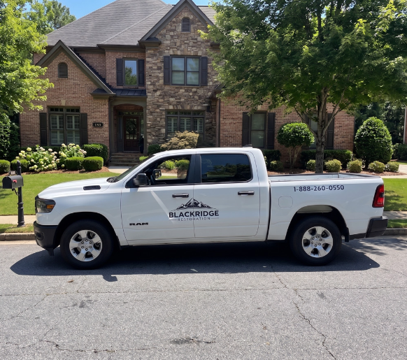 Blackridge Restoration's truck 