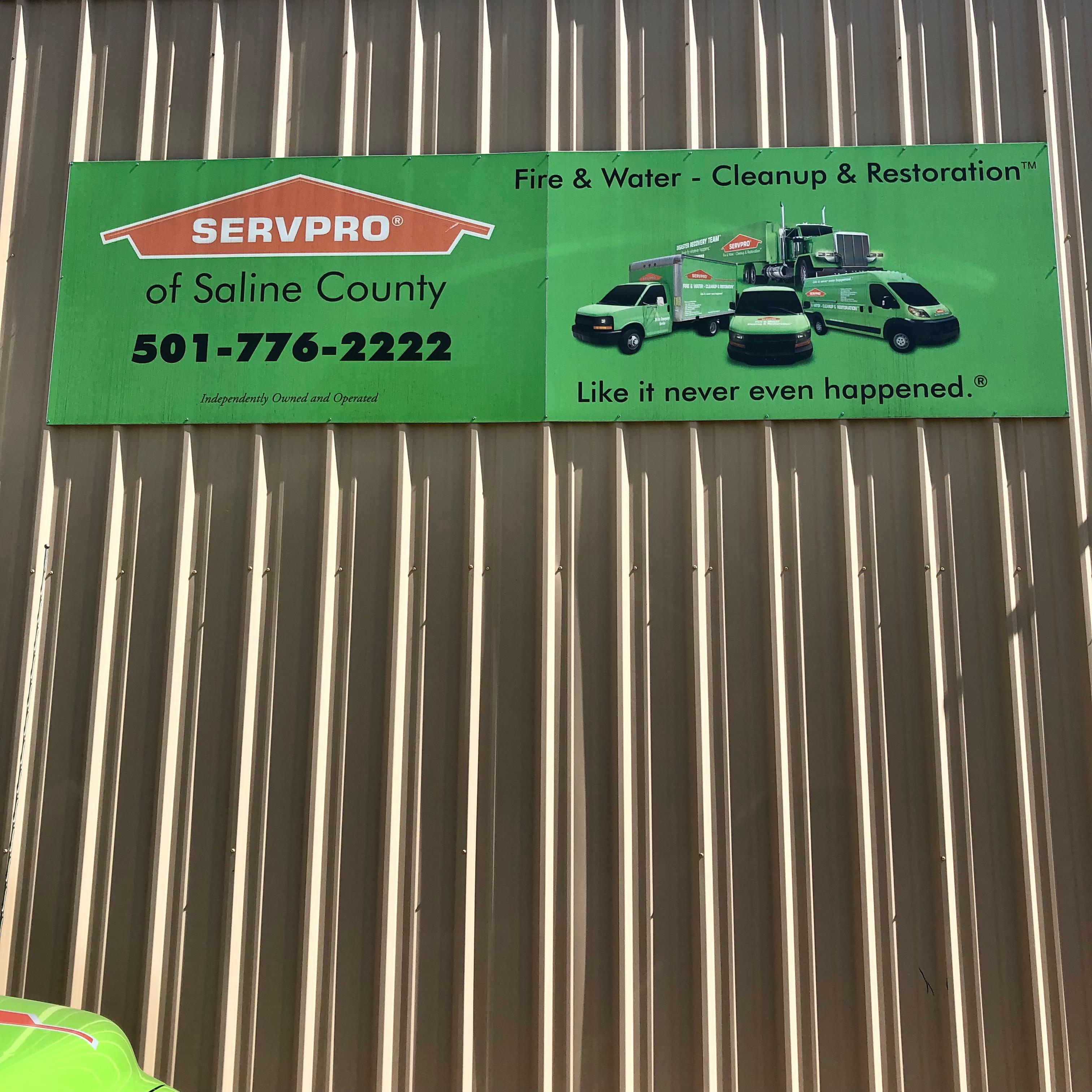 SERVPRO of Saline County Exterior Signage