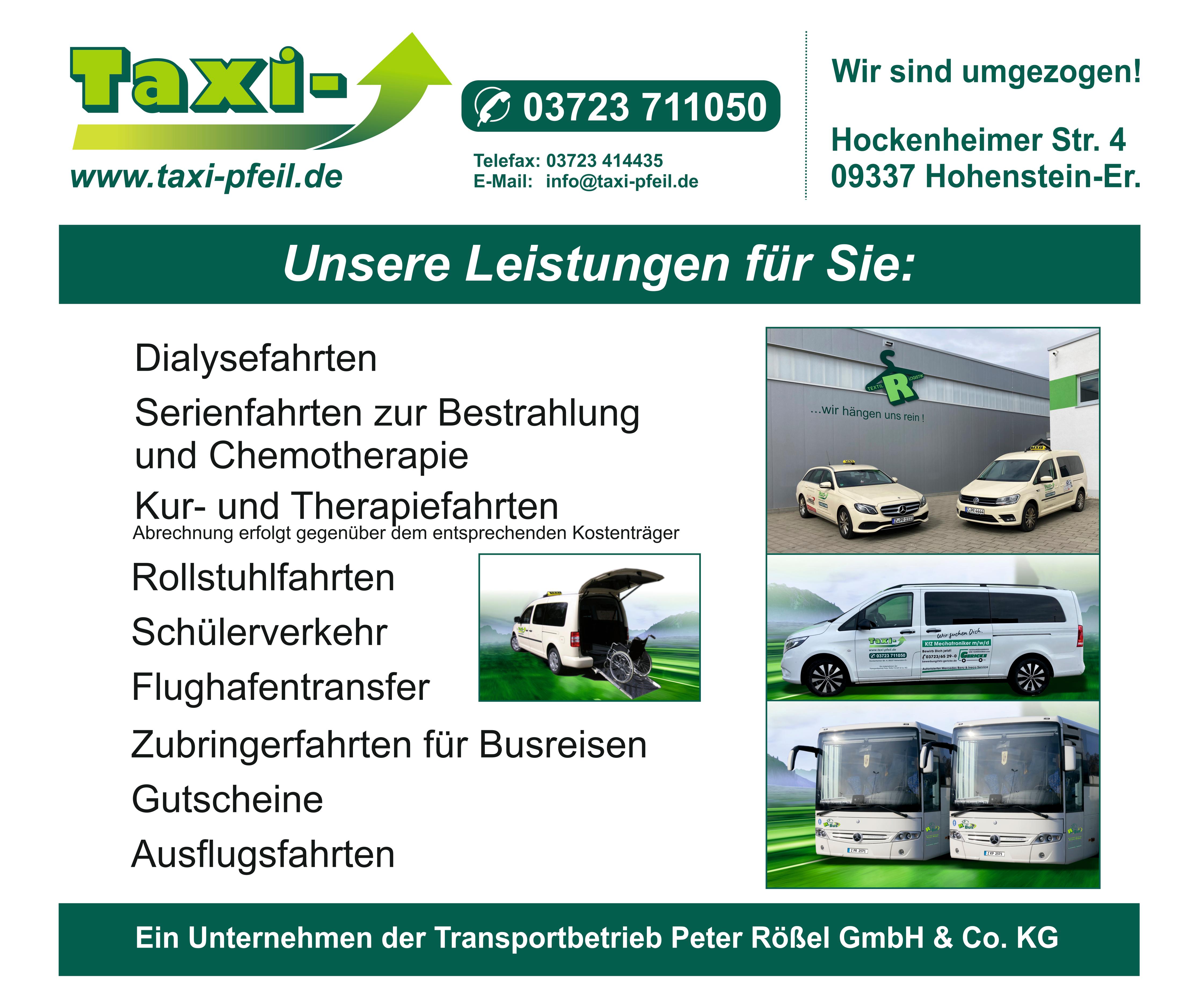 Kundenbild groß 6 Taxi Pfeil Hohenstein-Ernstthal
