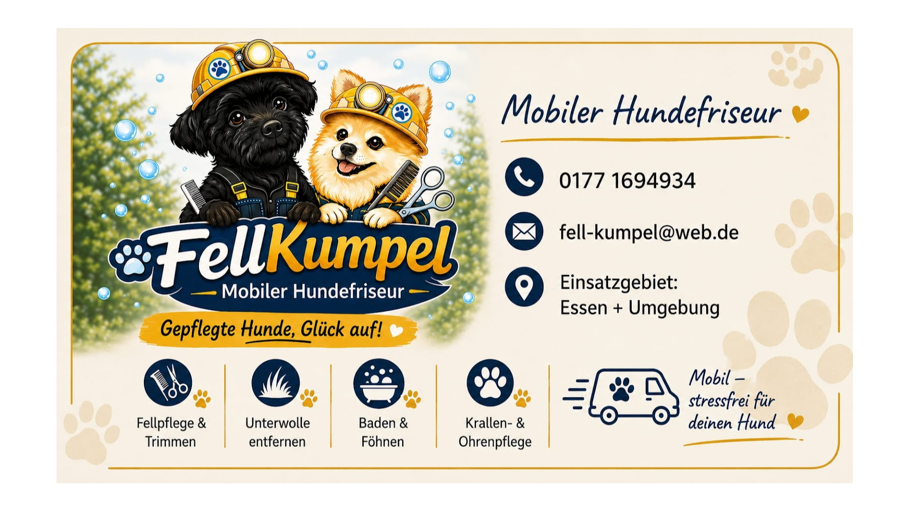 Mobiler Hundefriseur - Fellkumpel in Essen