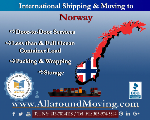 International Shipping & Moving to Norway www.AllaroundMoving.com
