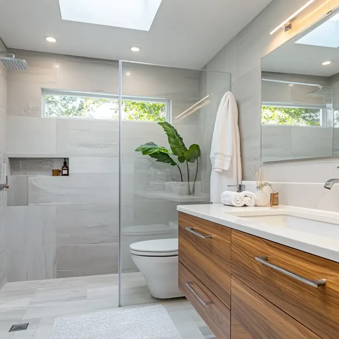 Bathroom remodeling in Mission, KS by MrImproveIt Remodeling LLC. Full bathroom renovation including vanity replacement, tile, and fixtures serving Overland Park and Johnson County.