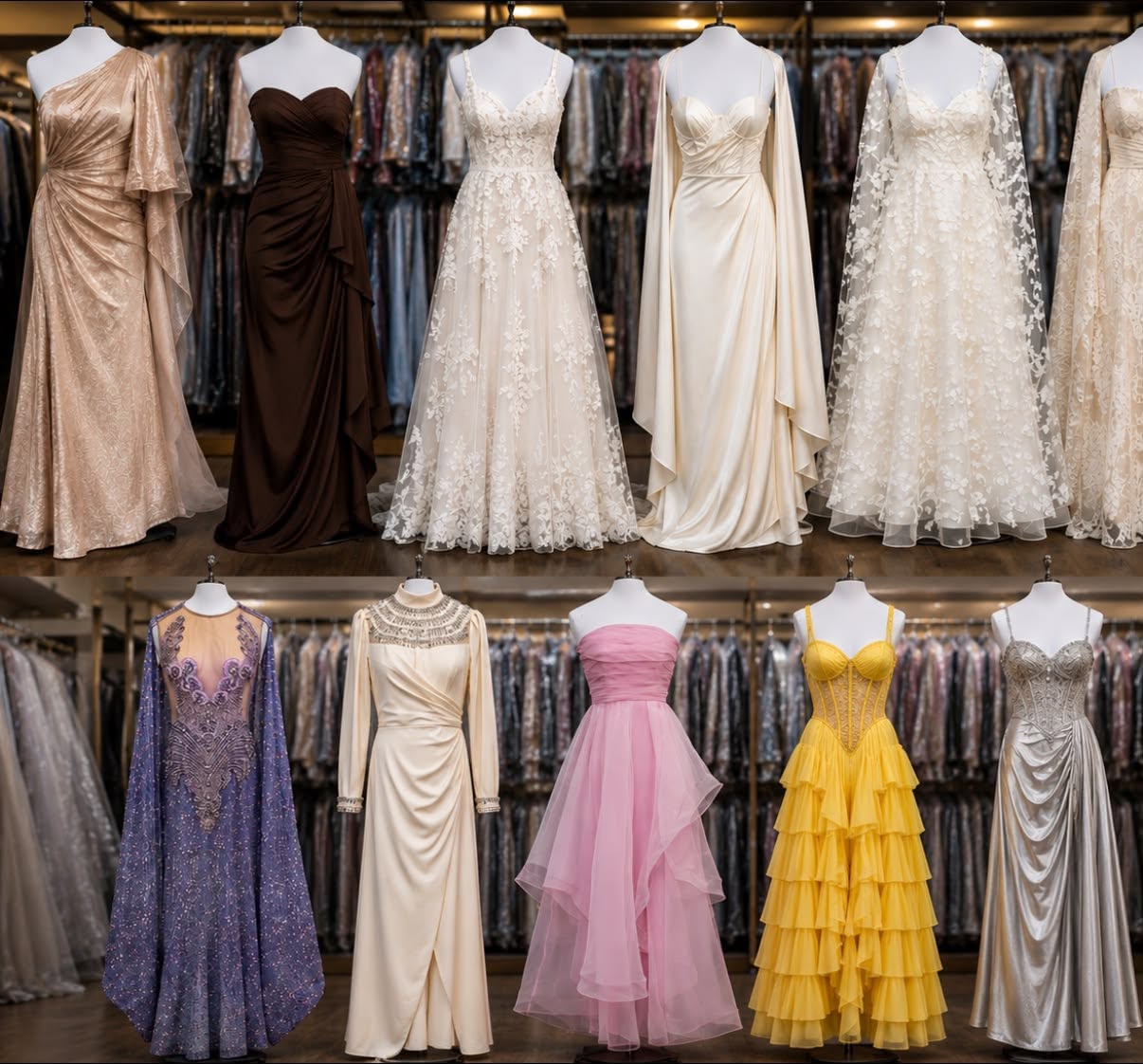 Premier dry cleaning for luxury formal wear and gowns. We specialize in high-value fabrics and complex cleaning requirements for all types of evening gowns, bridal attire, and special occasion dresses.
