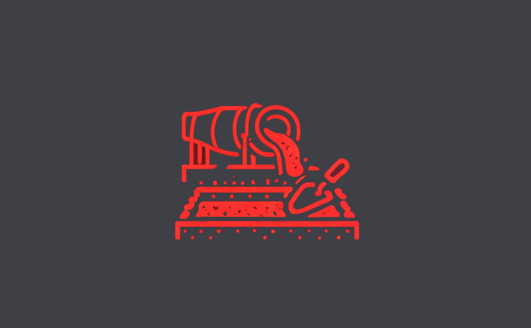 Pamatų betonavimas, dengimas plokštėmis