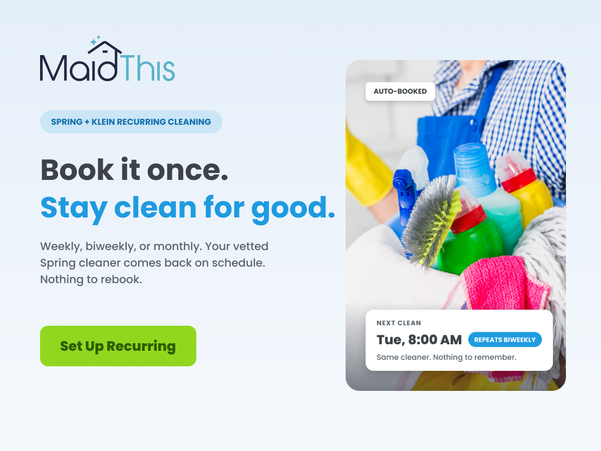 Recurring Cleaning - MaidThis Cleaning of Spring