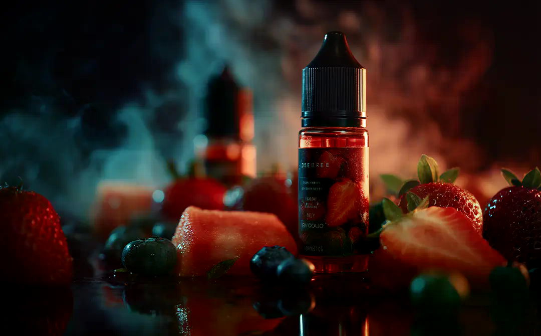Meine Dampfwelt - E-Liquid Flasche mit Erdbeeren u …