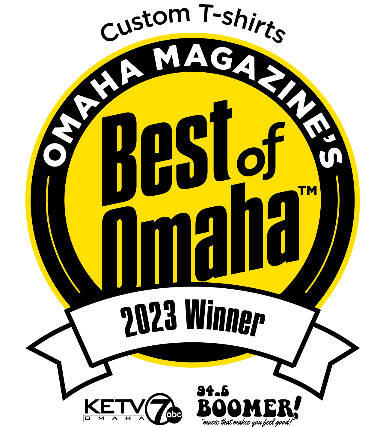 2023 Best of Omaha Winner for for custom t-shirts - Corporate Creations