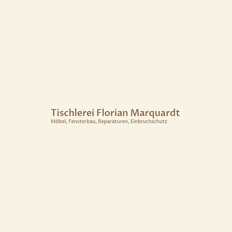 Logo Tischlerei & Fensterbau Florian Marquardt