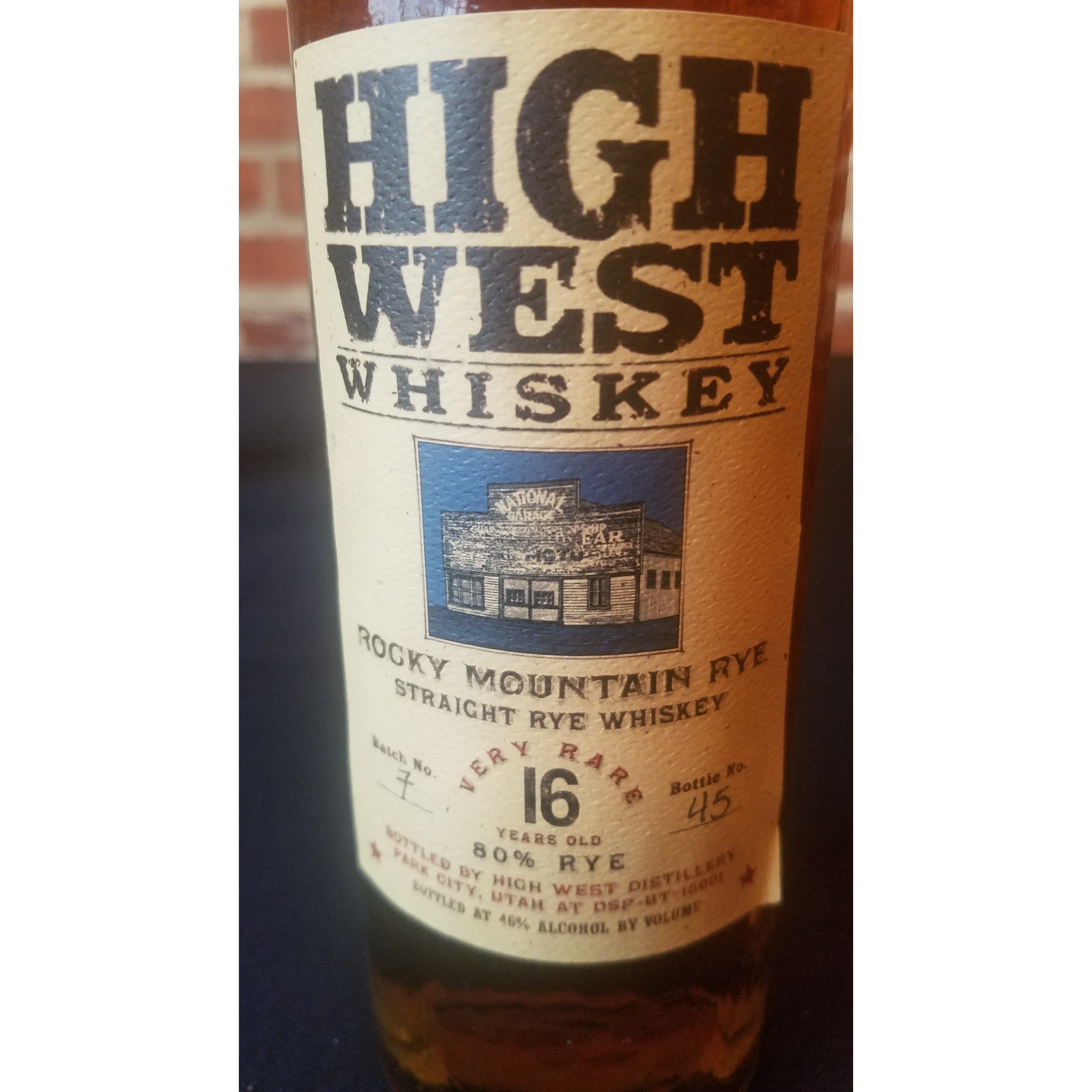 Unicorn alert: High West 16yr