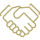 Handshake icon.