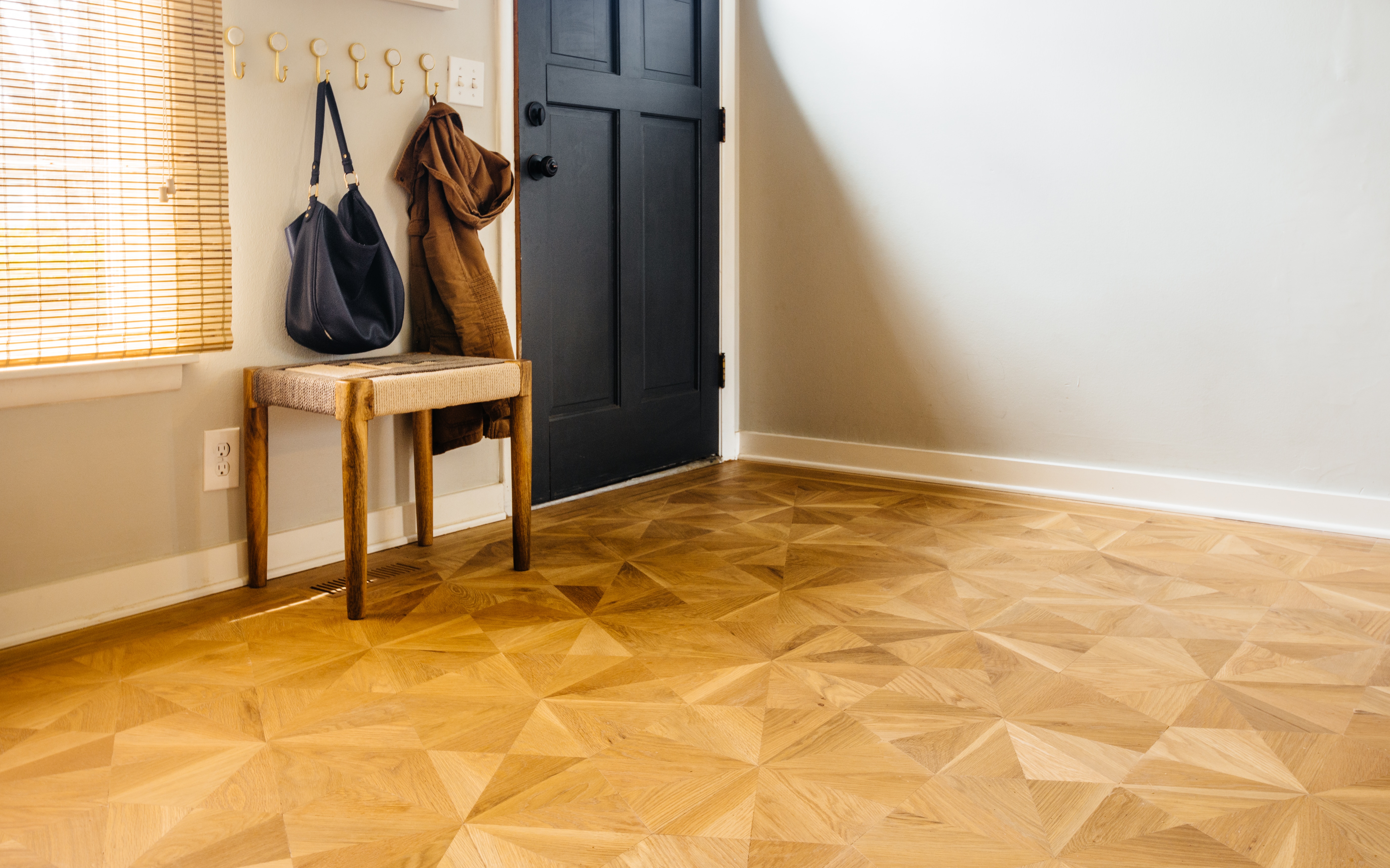 Custom hardwood floors do not have to be stuffy, old-fashioned affairs. Whether it's a classic herringbone pattern or an original midcentury design, we enjoy every opportunity to create hardwood floors perfectly suited to your home and design style.