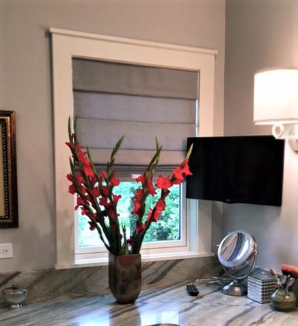 Our choice selection of Roman Shades cascade in a wonderful way. They can be a part of what makes a  Budget Blinds of Knoxville & Maryville Knoxville (865)588-3377