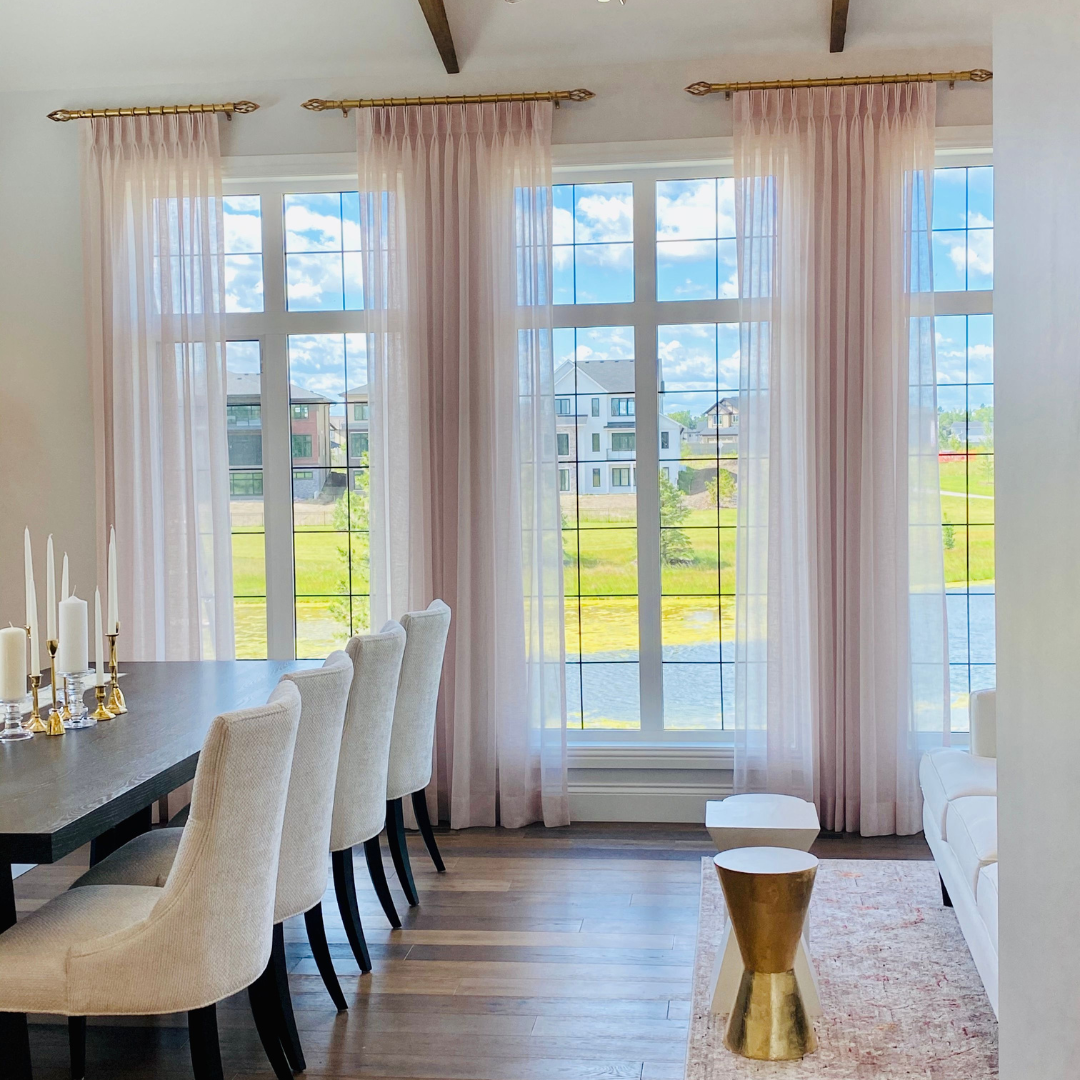 Airy elegance with sheer drapes Budget Blinds of Port Perry Blackstock (905)213-2583