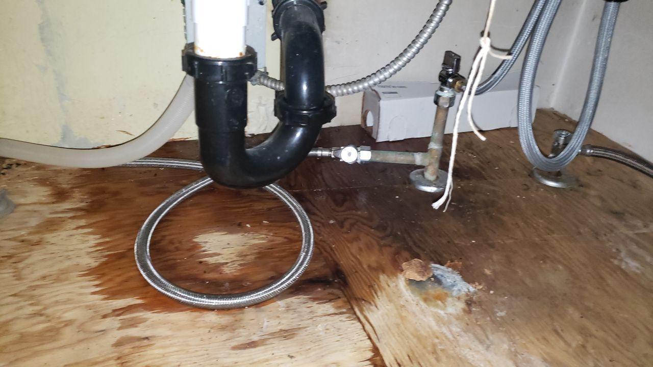 Water damage leak repair