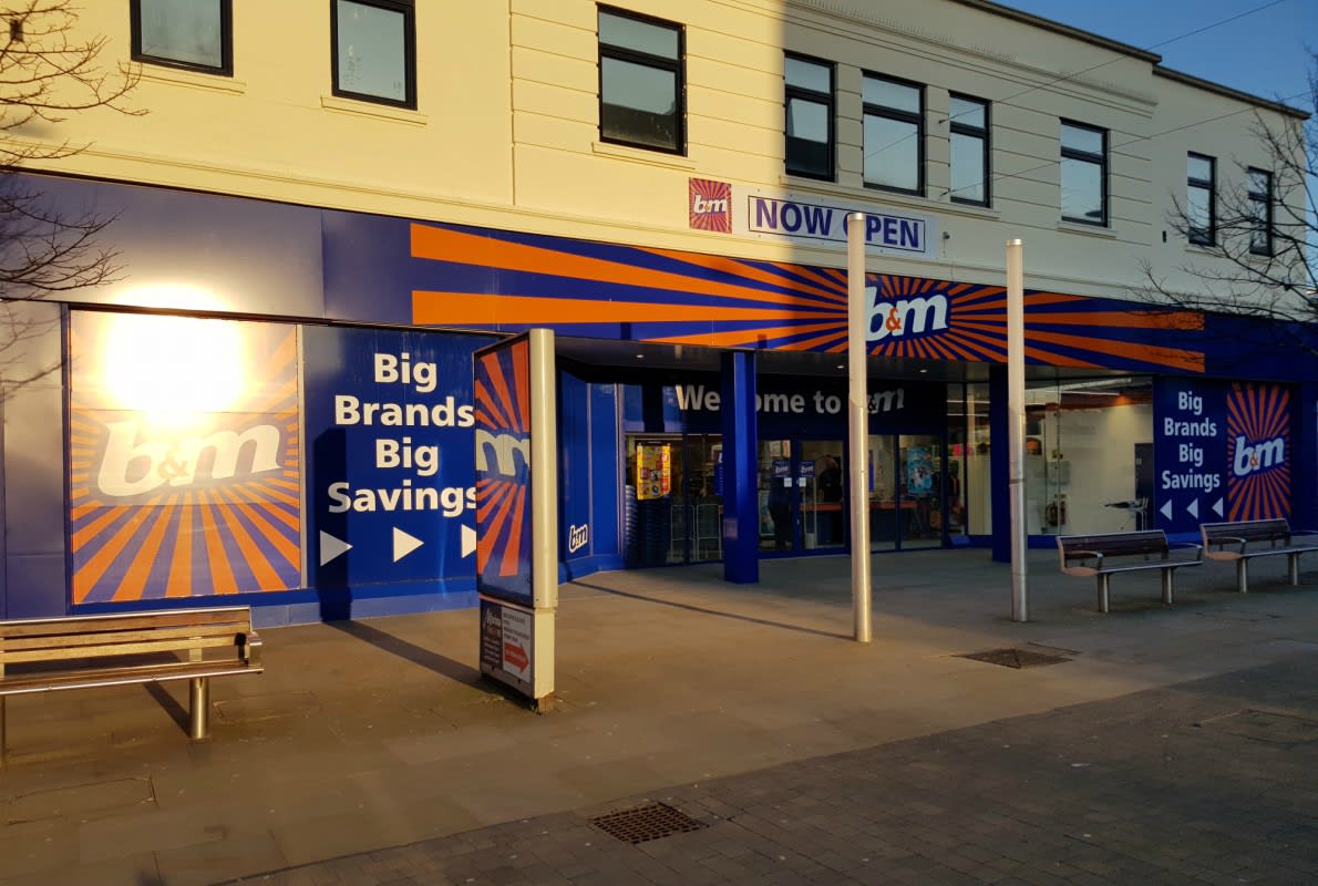 B&M's newest store is located in Lowestoft on London Road.