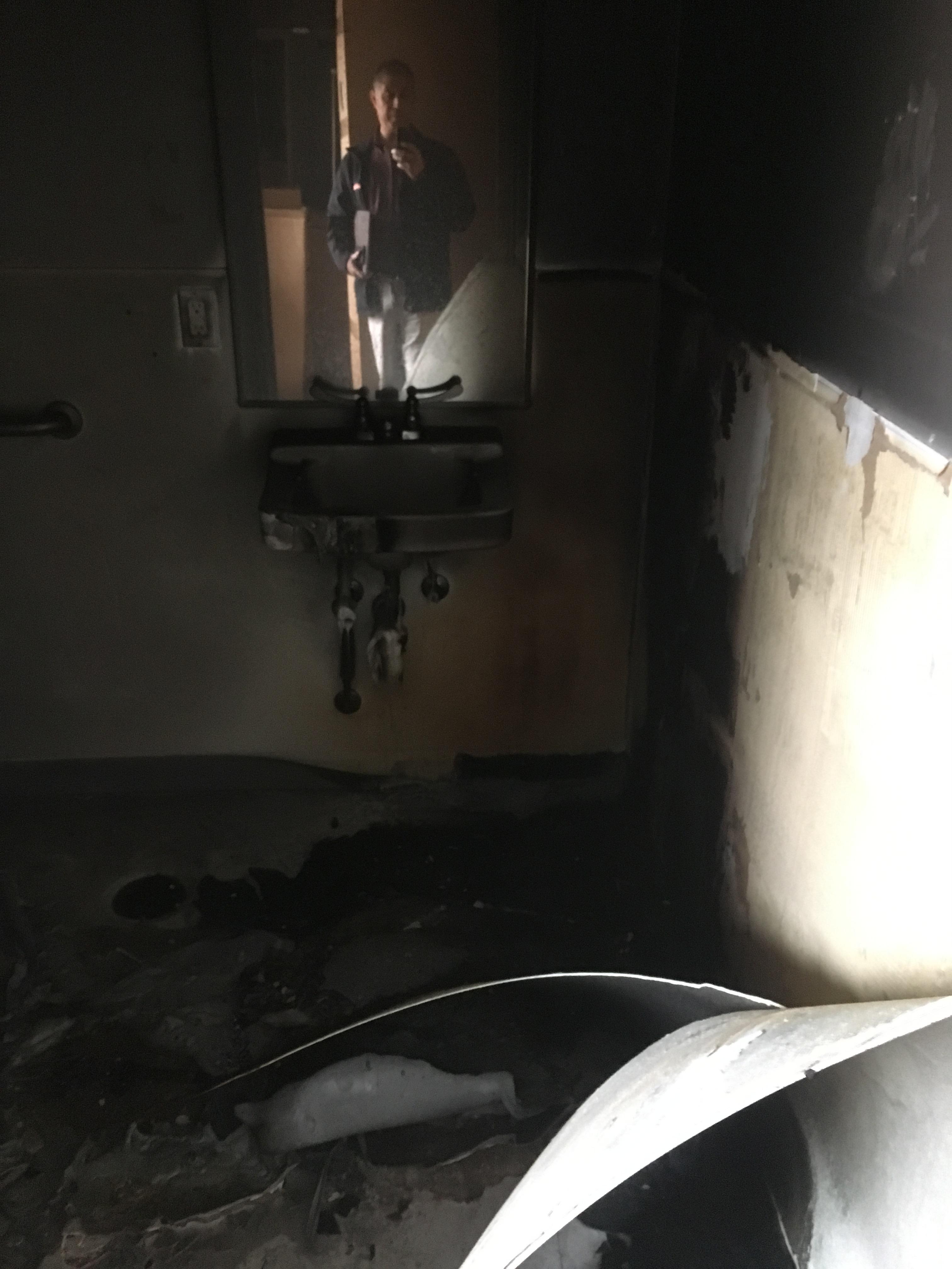 Fire damage in a South Garland, TX home
