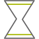 Hourglass icon.