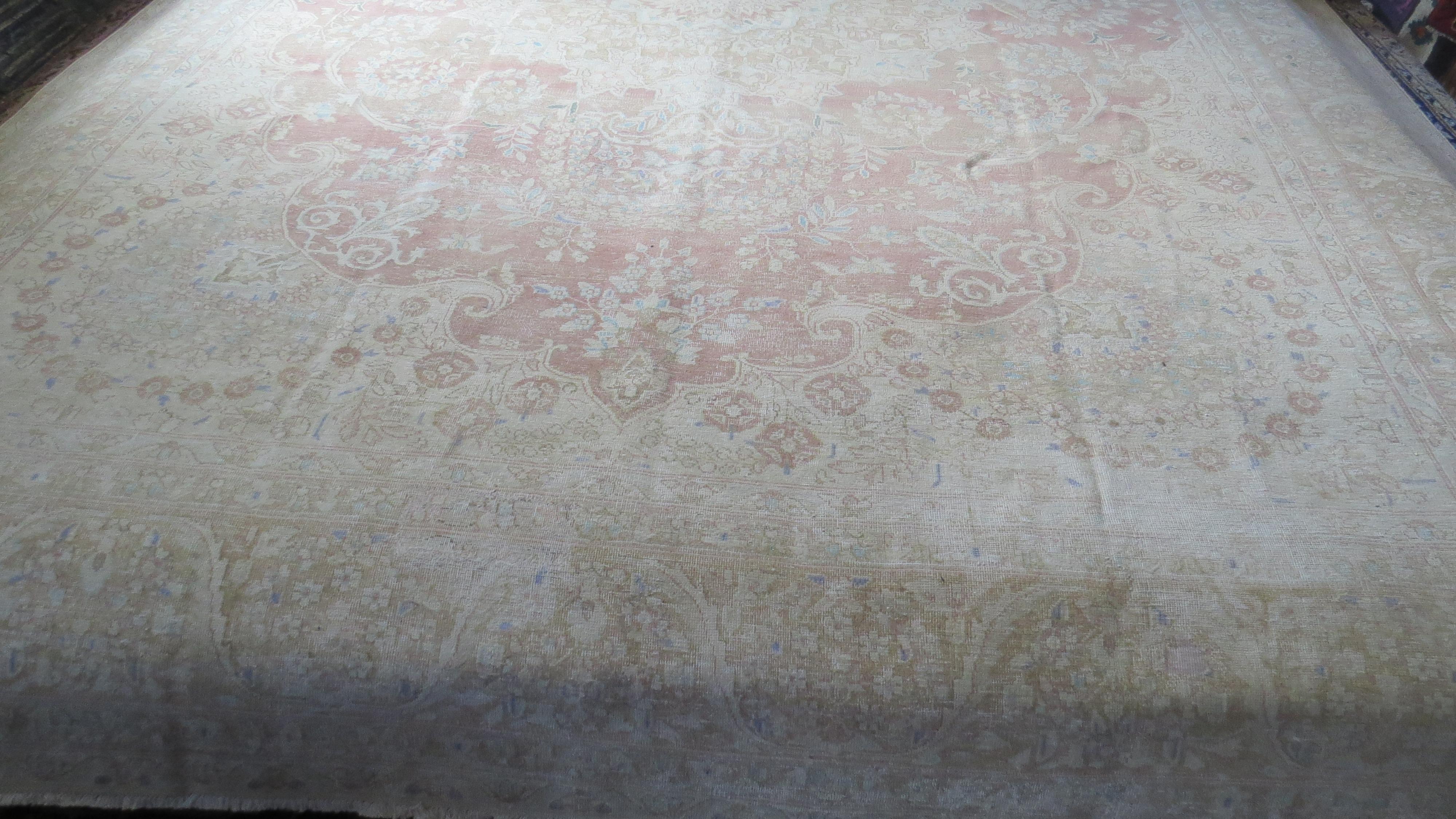 10x13 Modern Muted Vintage Hand Knotted rug