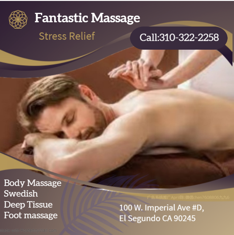 Our traditional full body massage in El Segundo, CA 
includes a combination of different massage therapies like 
Swedish Massage, Deep Tissue, Sports Massage, Hot Oil Massage
at reasonable prices.