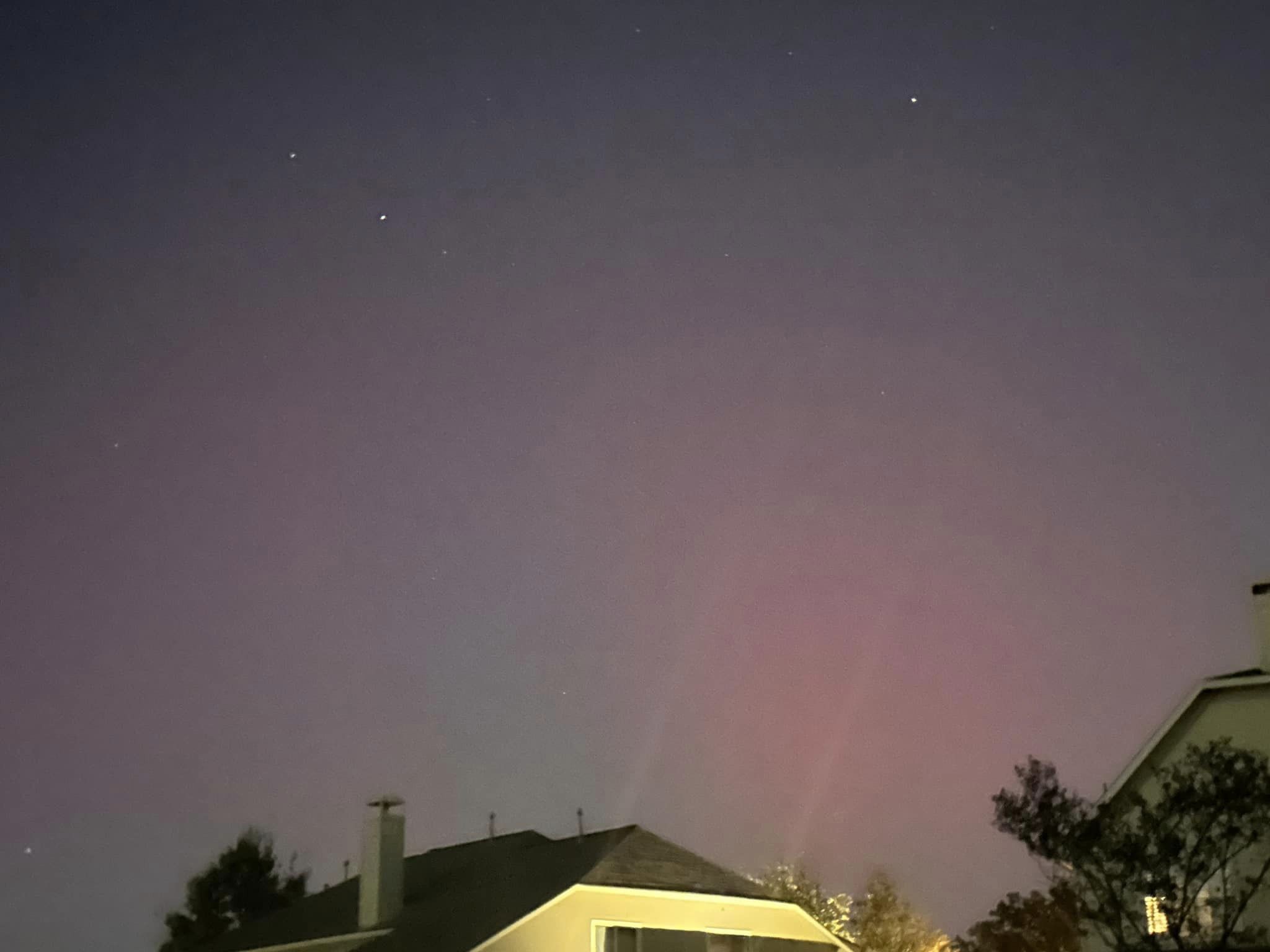 Not very often, you get to walk out into your backyard and see the Aurora Borealis in Cypress, Texas!
