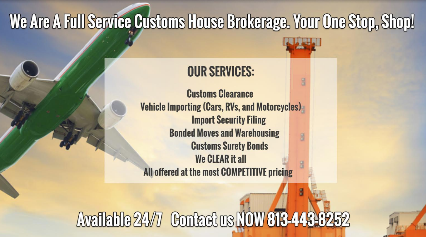 Contact us for all of your import/export needs!