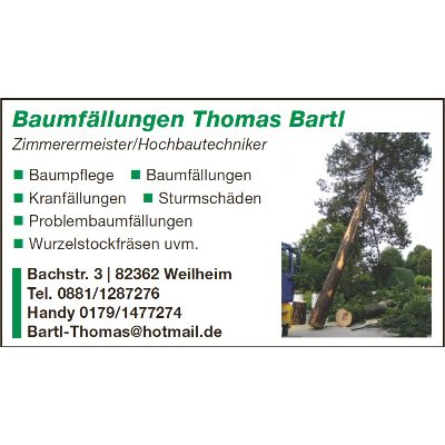 Thomas Bartl Baumfällungen in Weilheim in Oberbayern - Logo