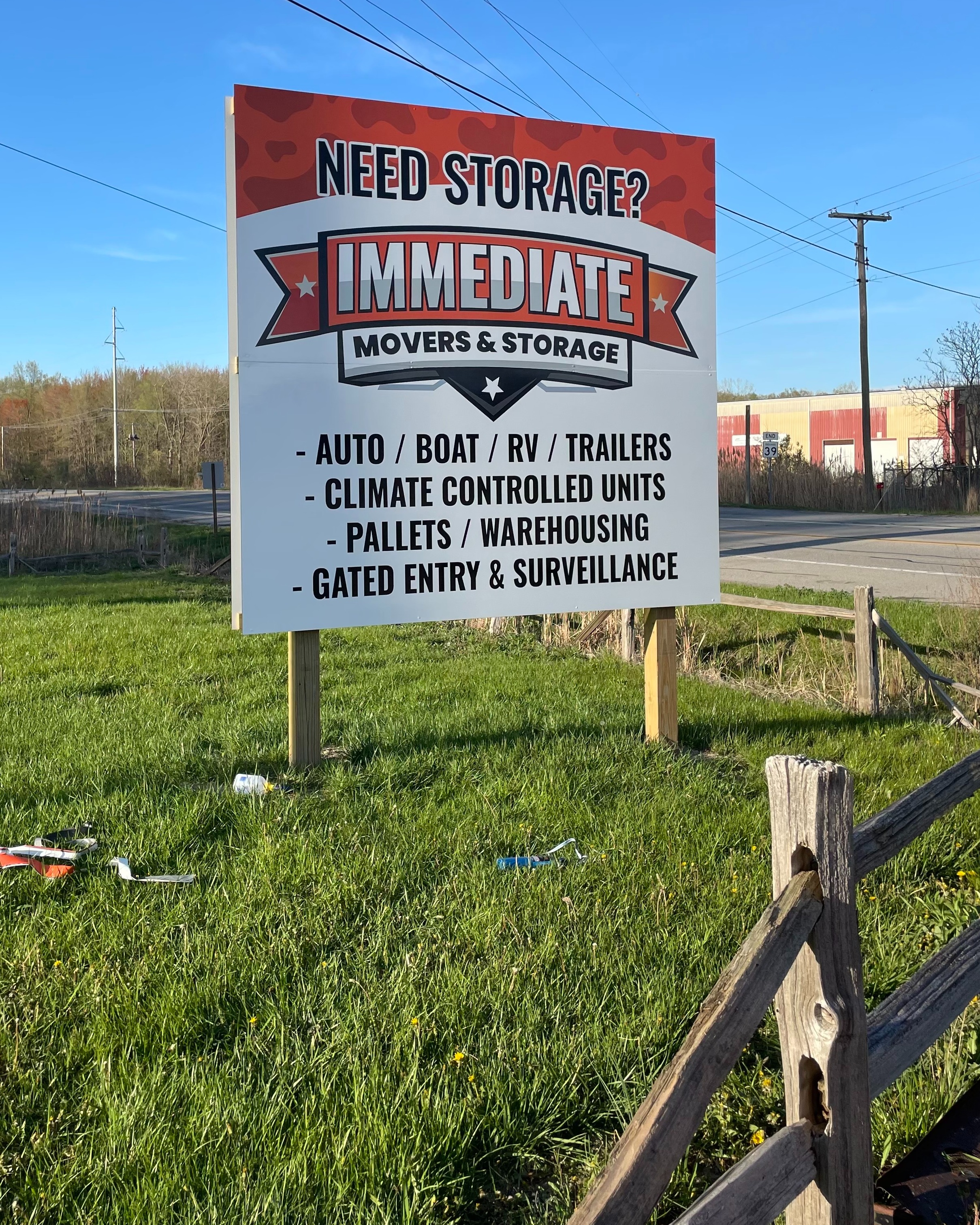 Immediate Movers has storage facilities