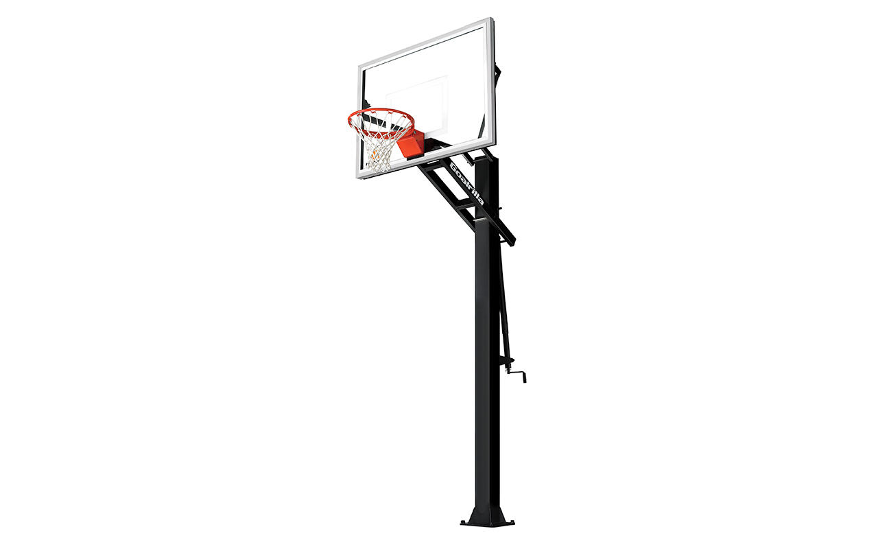 Goalrilla GS54C -The GS54c is the most compact in the Goalrilla line. It’s a tough, driveway-worthy in-ground basketball system from top to bottom, through and through. Plus, with the GS54c you get superior visibility and consistent rebounding across the entire glass. The GS54c features a proven design inspired by earlier Goalrilla systems. As this basketball goal proves, it takes more to be a Goalrilla, from tempered glass backboard to a one-piece steel pole.