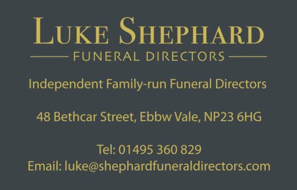 Luke Shephard Funeral Directors Ebbw Vale 01495 360829