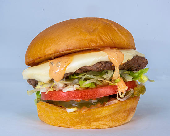 IMPOSSIBLE BURGER - impossible™ patty, pickles, lettuce, tomato, onion, white american cheese, secret sauce
