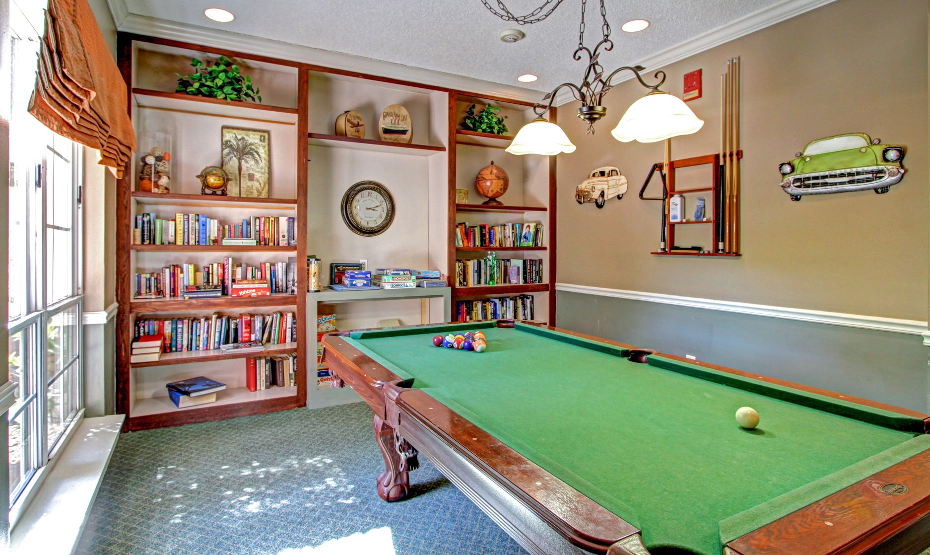 The Gardens of Port St. Lucie offers an onsite game room and library.