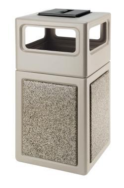 Outdoor Trash Can Ashtray Combo
