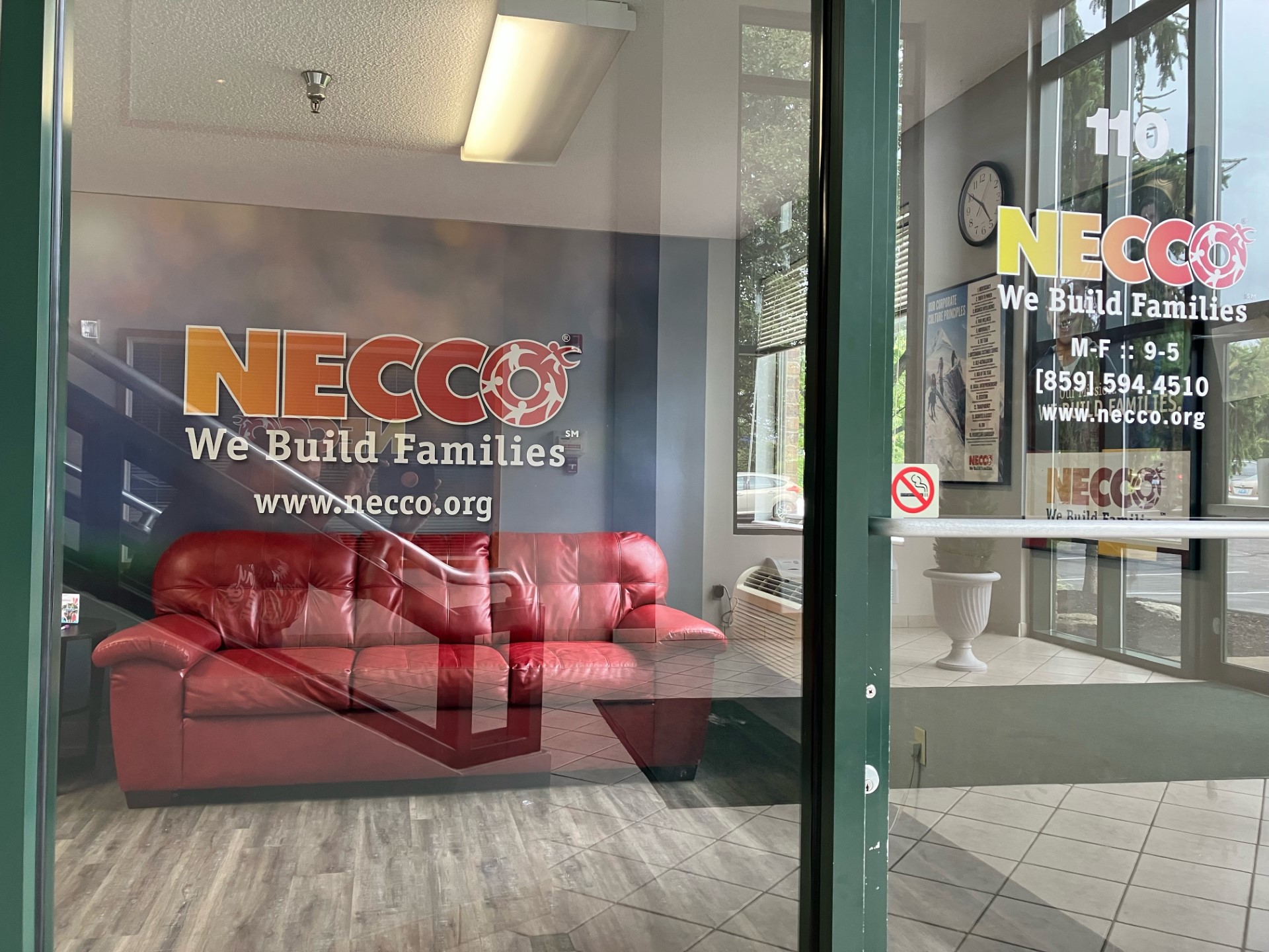 Front door at the Necco Florence office.