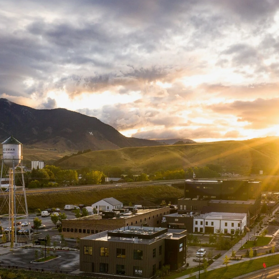 Bozeman at sunset