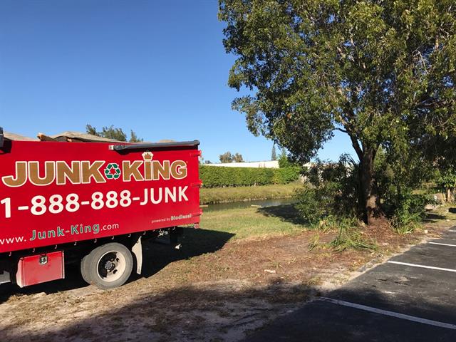 Junk King Big red truck