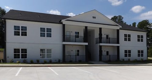 View of Highland Hills Apartments Building