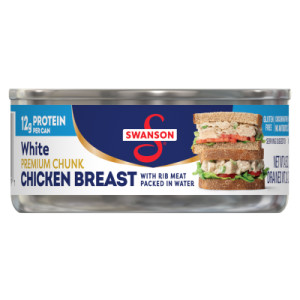 Swanson® White Premium Chunk Canned Chicken Breast in Water, 4.5 OZ Can (Case of 24) featured image