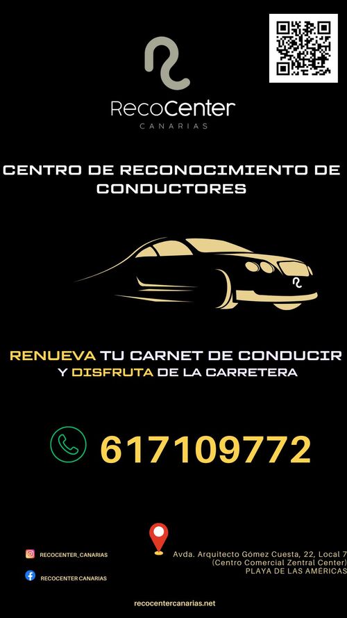 Centro de Reconocimiento de Conductores Recocenter Canarias