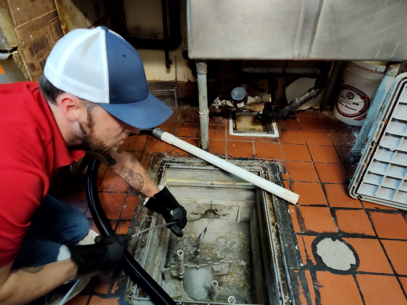 Grease trap service 
