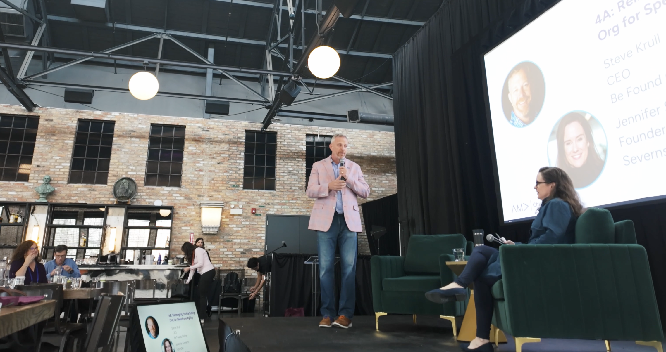 Steve Krull on stage at Brandsmart Chicago 