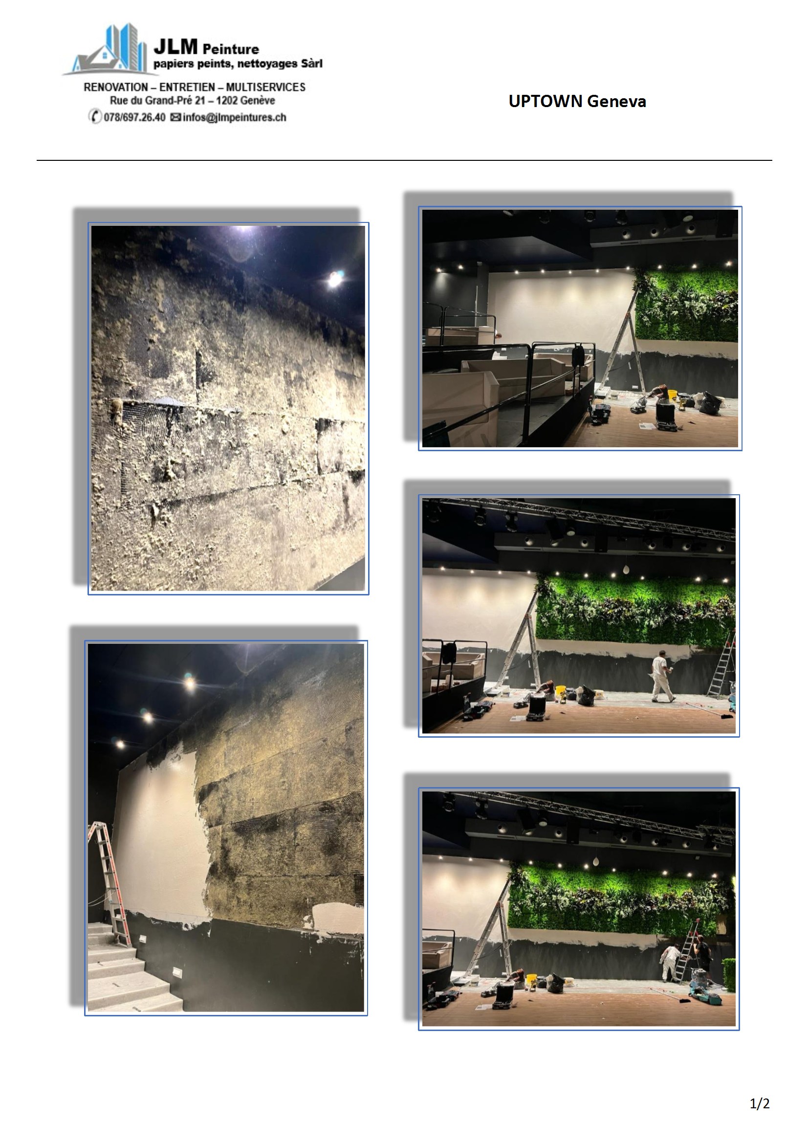 Bilder JLM peinture papiers peints nettoyages Sàrl