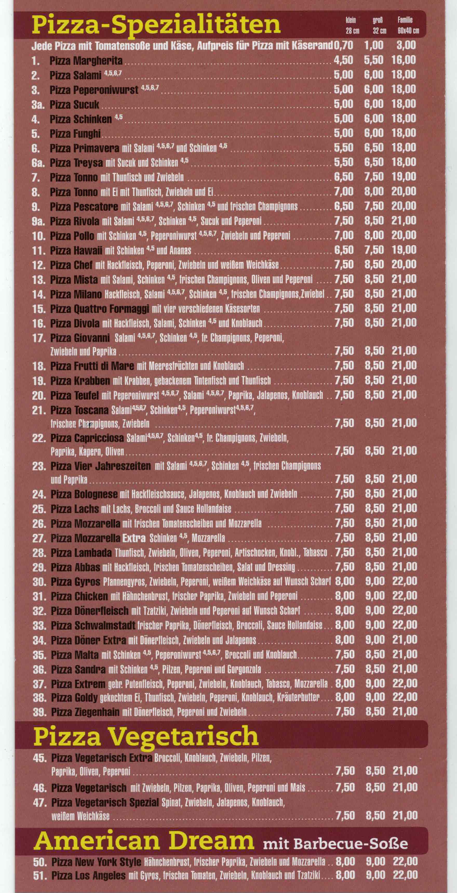 Pizzeria - Abbas Pizza - Lieferservice, Friedrich-Ebert-Straße 58 in Schwalmstadt